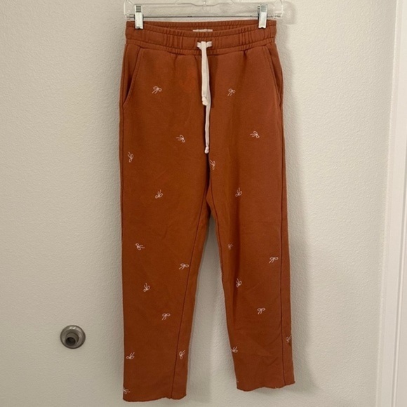 Madewell Bow Embroidered Retro Sweatpants size XXS - Picture 5 of 11